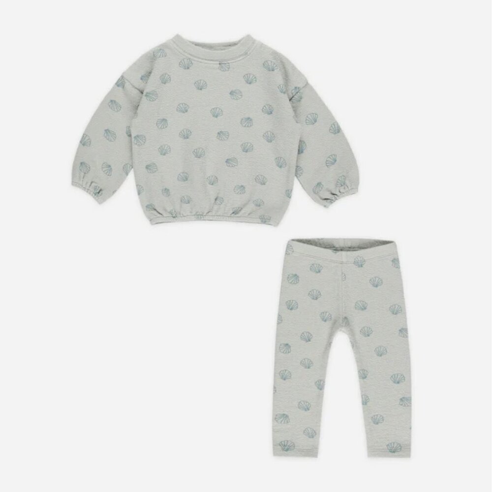 NWT - Rylee + Cru Spongey Knit Set Seashells​​​